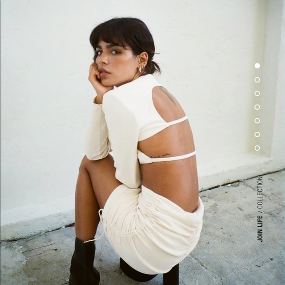 Zara ivory skirt & crop top - Picture 2 of 3